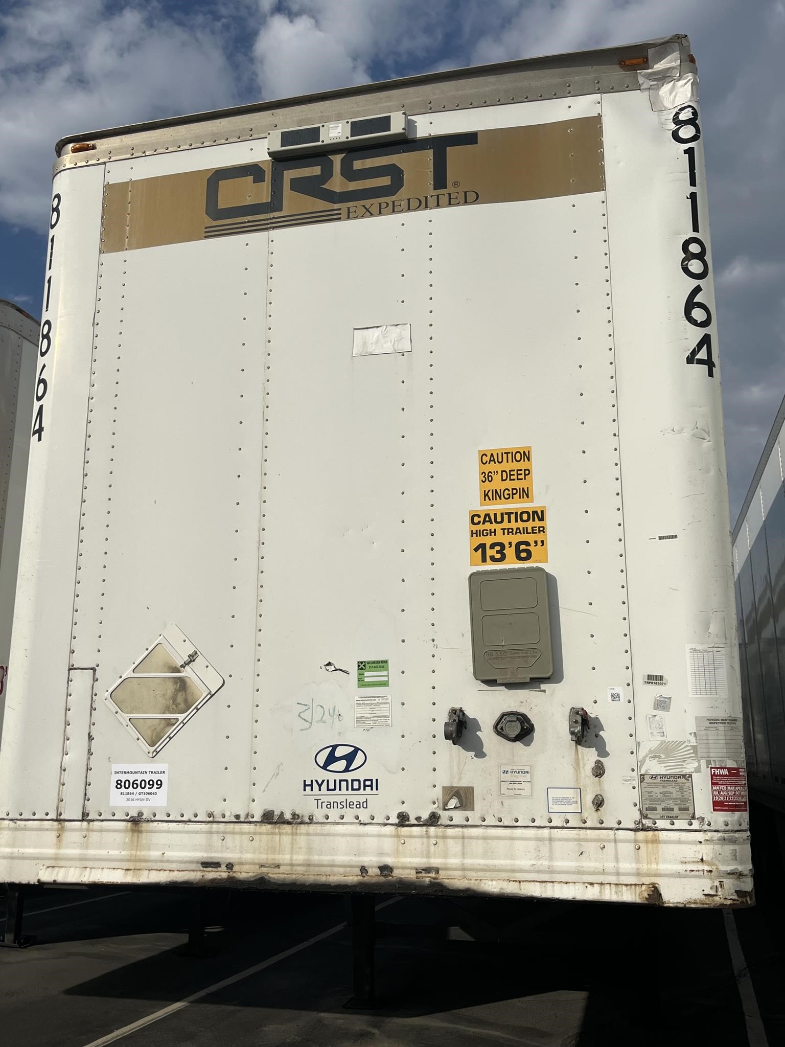 2016 HYUNDAI DRY VAN - image 1 of 6