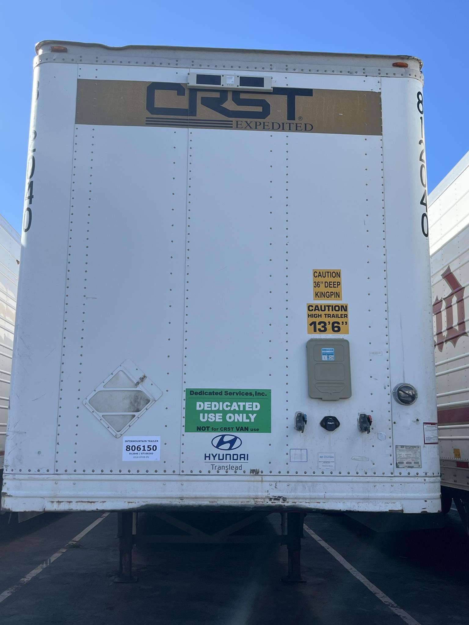 2016 HYUNDAI DRY VAN - image 1 of 4